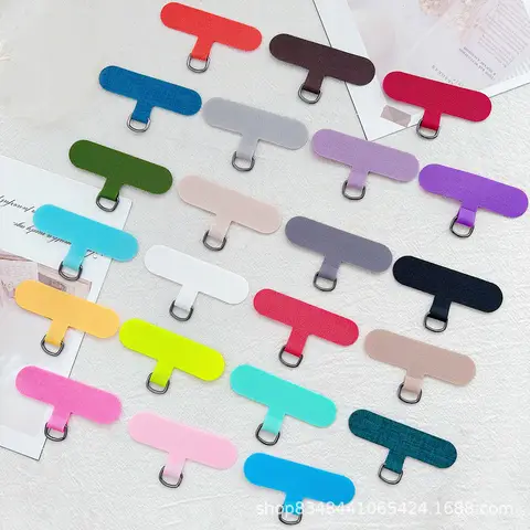 Phone Lanyard Anti-lost Lanyard Strap Detachable Colorful Gasket Metal Ring Clip Hang Cord Tether Tab Phone Case Accessories ﻿