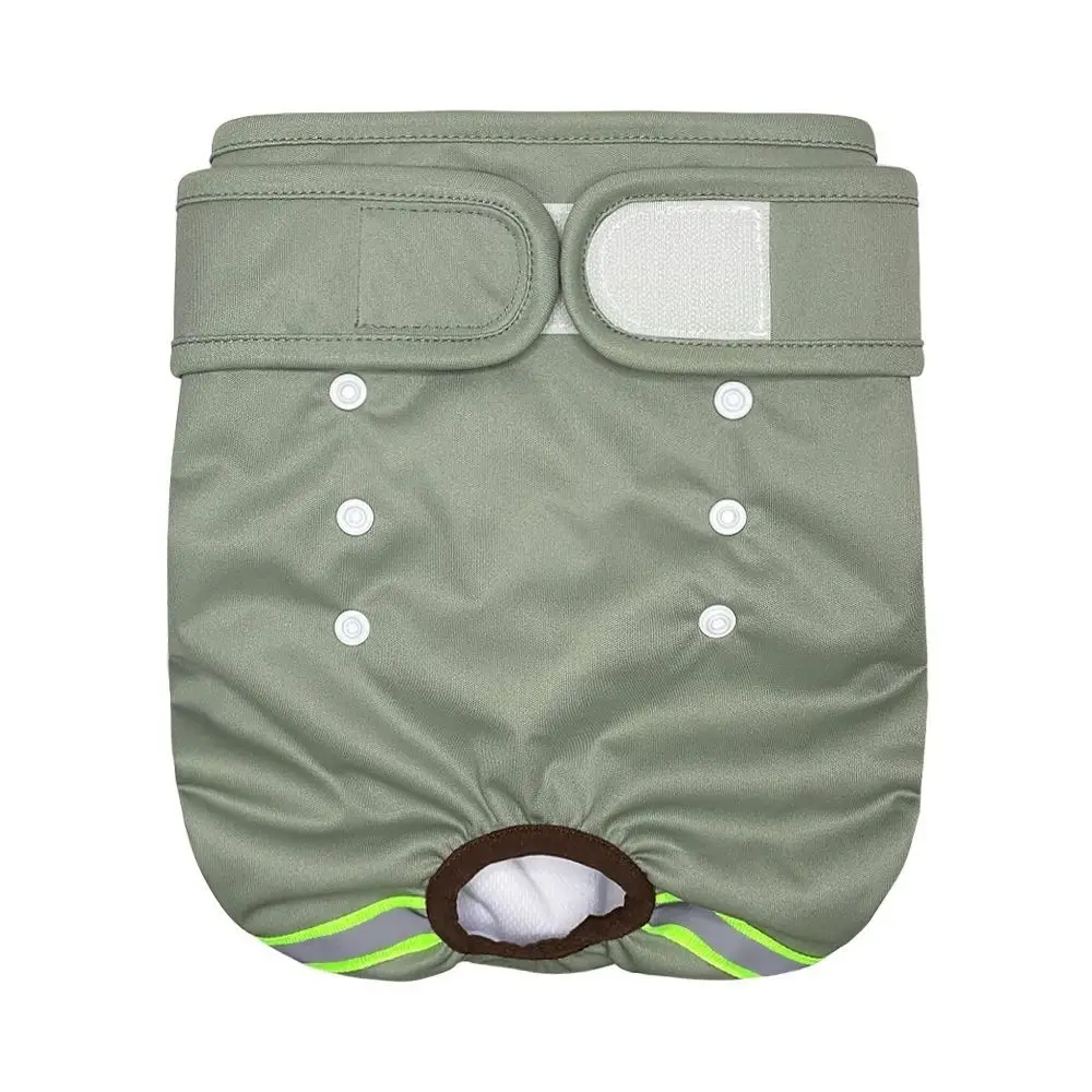 

Breathable Dog Physiological Pants Adjustable Highly Absorbent Pets Panties Diapers Leakproof Snaps Belly