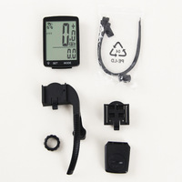 Waterproof Wireless Bike Computer with Large LCD Screen for Road Mountain Bicycle Speed Sensor ANT Backlight Function