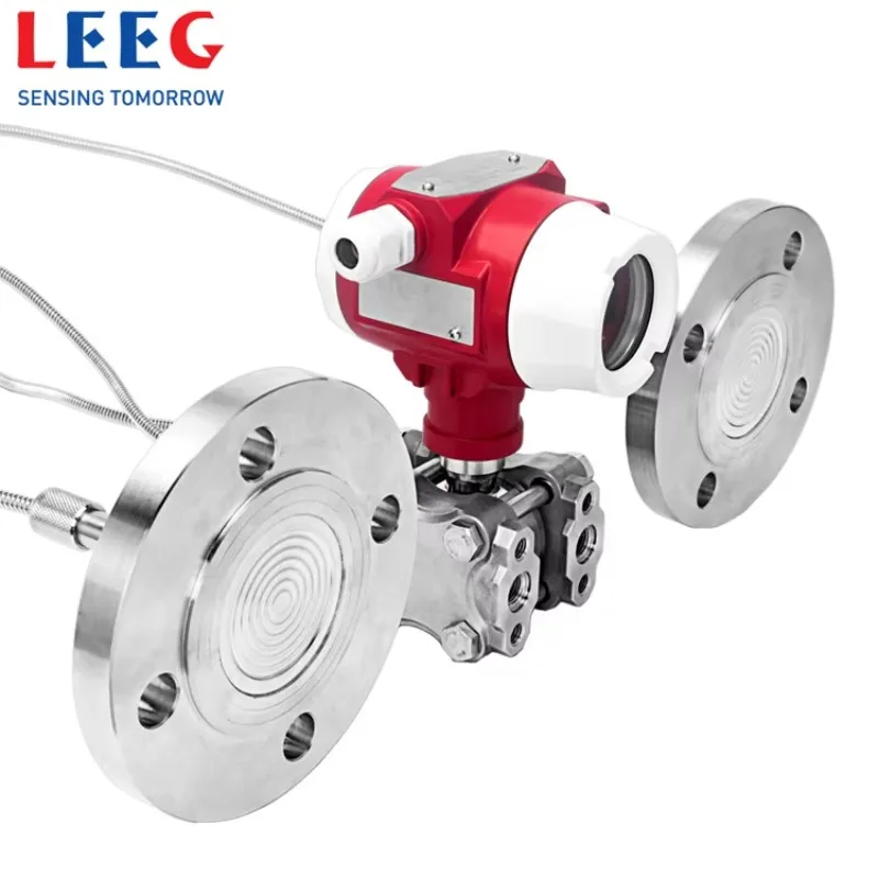 Smart Differential Piezoresistance Diaphragm Pressure Transmitter Remote 4-20mA Seal Model SMP858 High Accuracy 0.2% IP67 For