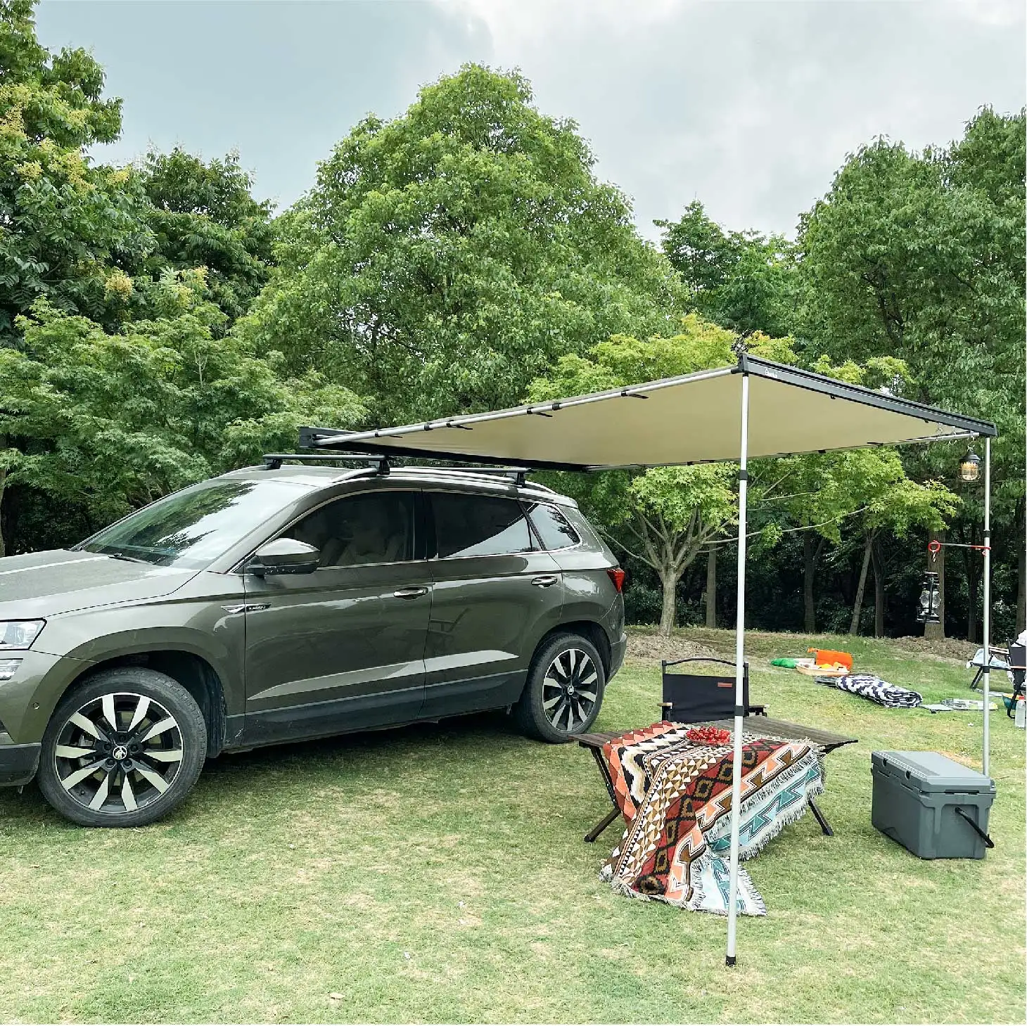 Awnlux Toldo Lateral 4x4 Car Side Awning Mount Privacy Screen Tent Suv Truck Waterproof Outdoorcustom