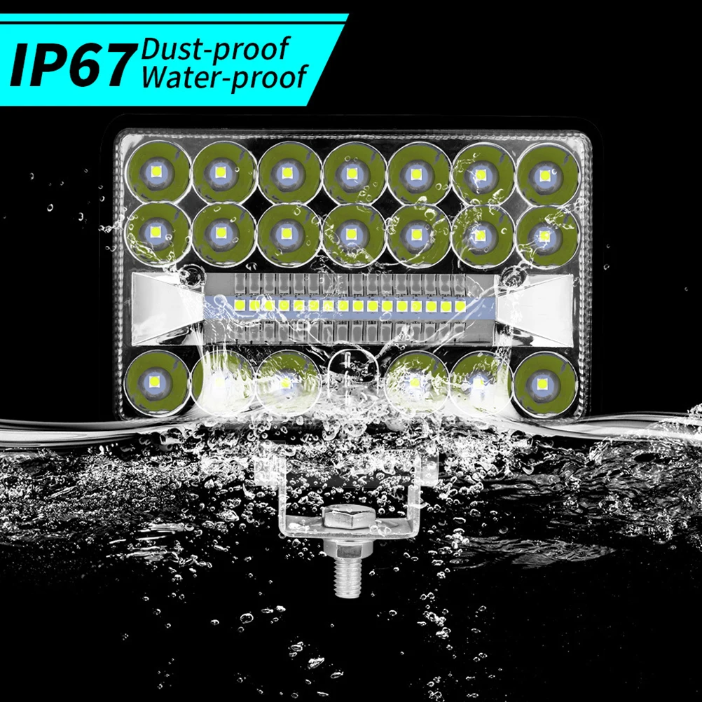 

1pc 4 Inches Led Work Lamp 36 Leds 180W Ip67 Waterproof Black Auxiliary Light For Car Truck Motorcycle Boat Suv Atv Utv Off Road