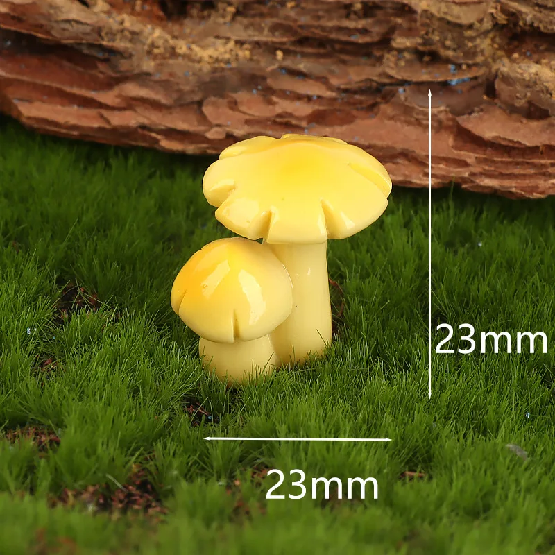 Moos-Mikrolandschaft Kreative Simulation Dschungel-Pilz-Bonsai Gartenarbeit DIY Landschaftsdekoration Zubehör Kleine Ornamente – Detail 9