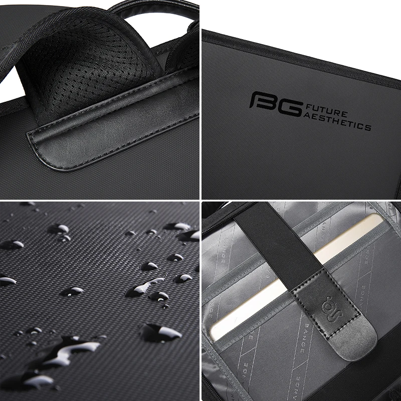 BANGE New Design Men Backpack Waterproof Fits for 14.1 inch Laptop Bag Teenager Travel Bag School Bag City Business Backpack Man image 5