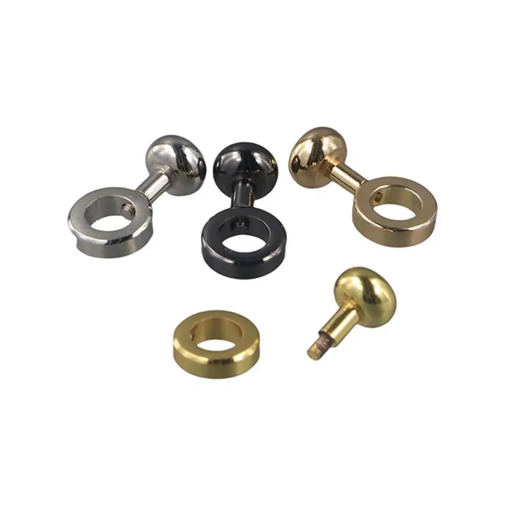 Copper Zipper Transform Buckle Studs Rivets for DIY Replace Chain Buckle Bag Modified Accessories Mini Adjust Hardware Button