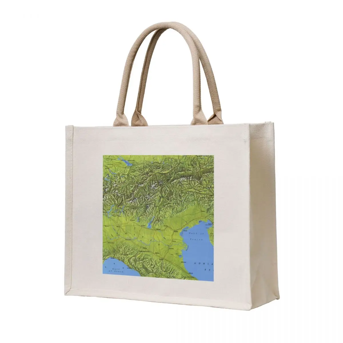 

The Green Map Of The Alps 1985 Tote Bag sacs de shopping Canvas shoulder bag woman shopping bag cloth woman