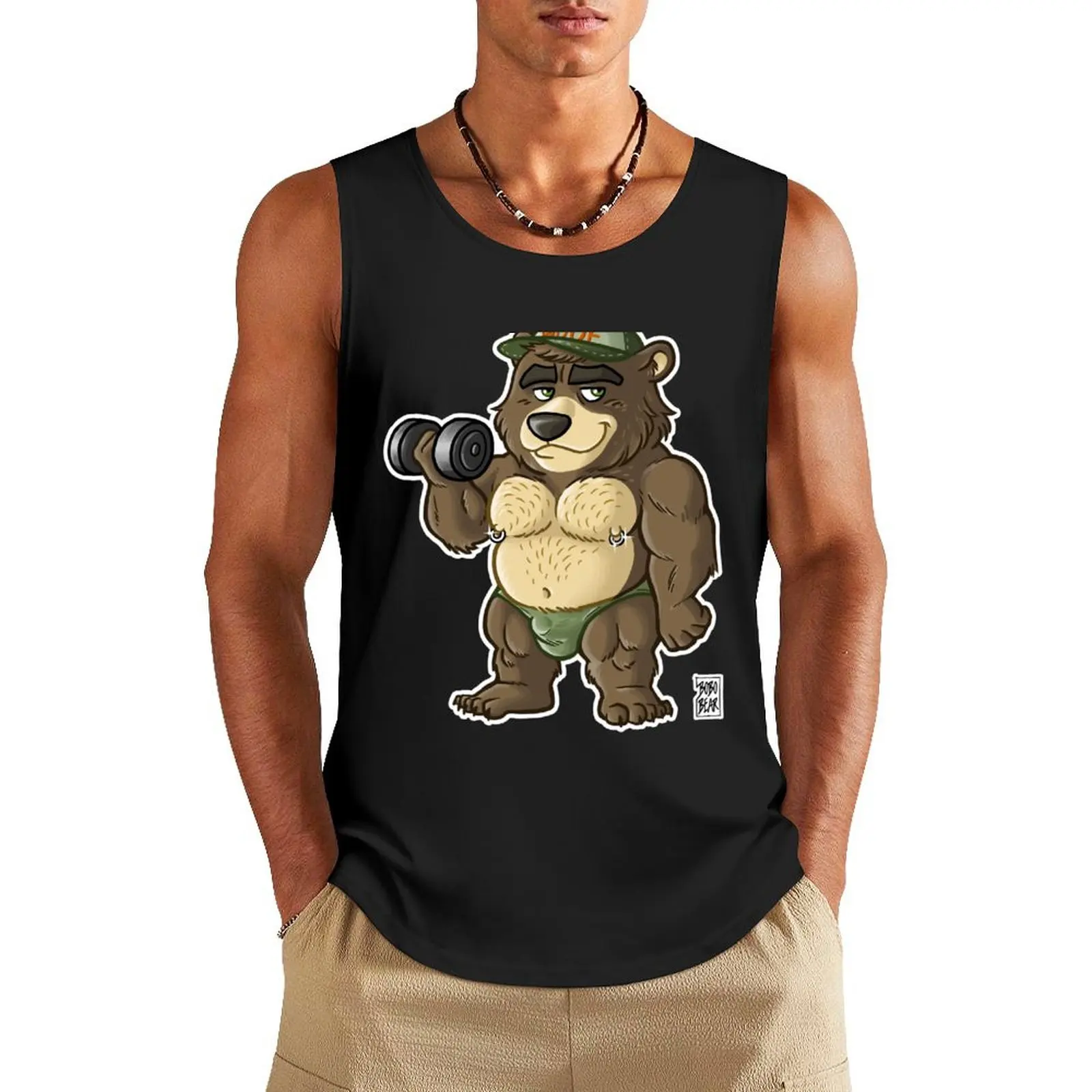 

THICC BEAR - BEARZOO SERIES Tank Top T-shirt man Clothing