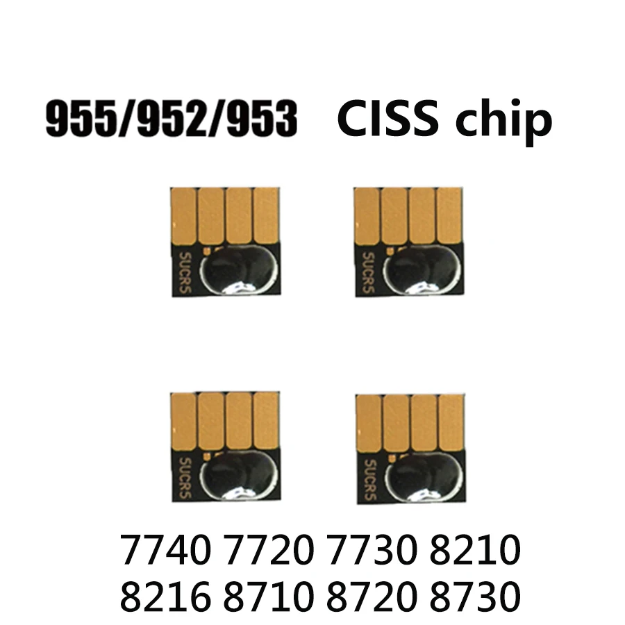 Ink Cartridge Chip For HP 952 953 954 955 For HP Officejet Pro 7740 8210 8710 8720 8730 8740 Permanent Chip