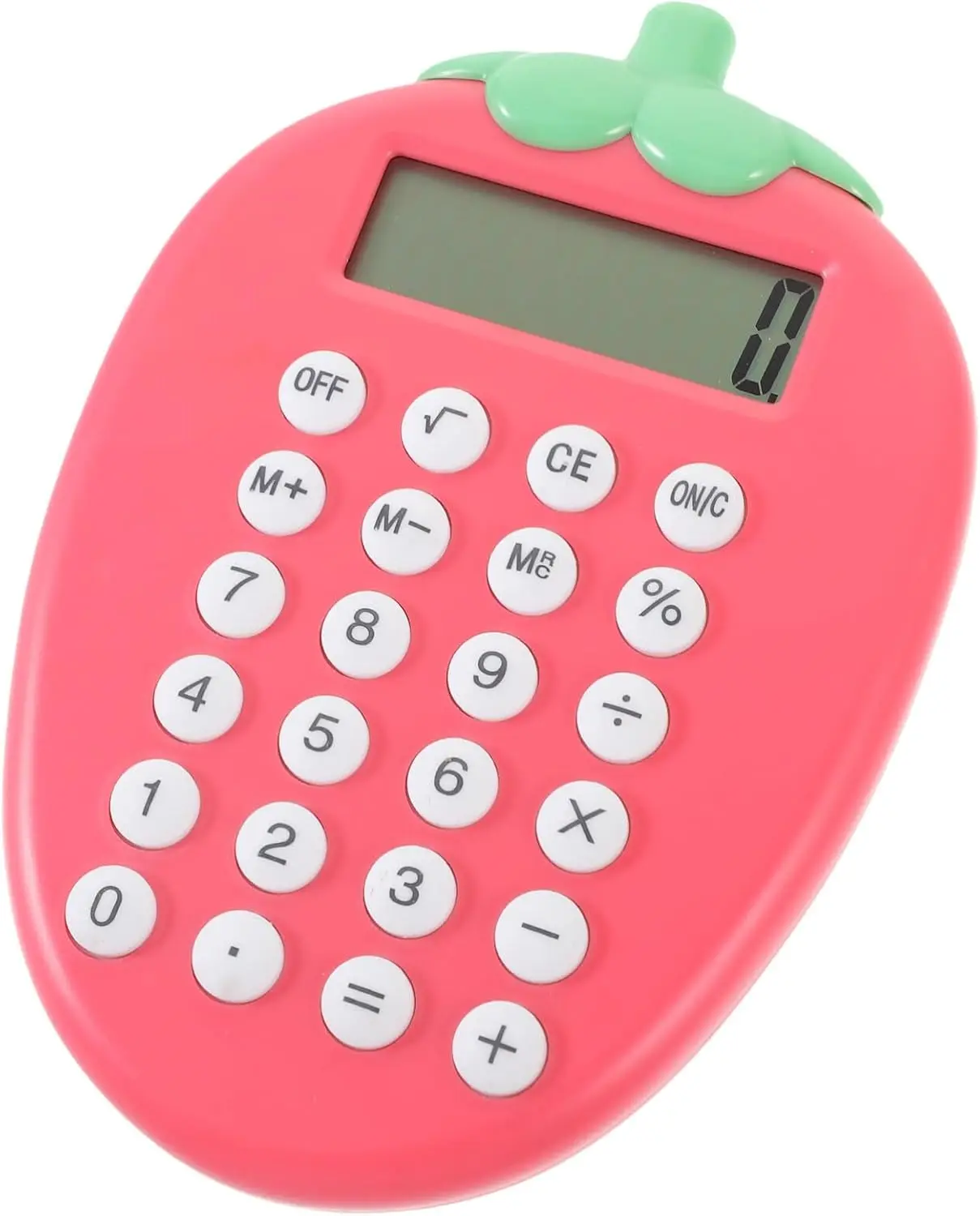 

Pocket Size Calculator Strawberry Shaped Calculator Student Calculator Solar Battery Calculator for Office Desktop Accountin