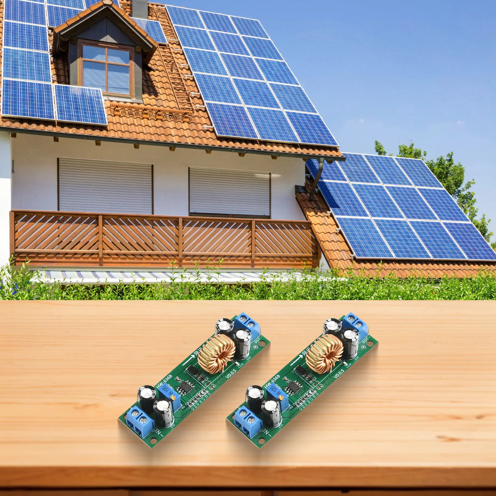 Efficient Power Converter Adjustable Voltage Converter Adjustable Step Down 10A Current Capacity 97% Efficiency