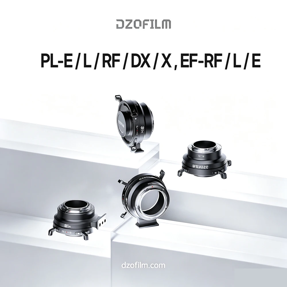 DZOFilm PL-E/PL-RF/PL-Z/PL-L II Lens Adapter Ring, PL Mount Lens to E/L/RF/Z Mirrorless Camera Converter
