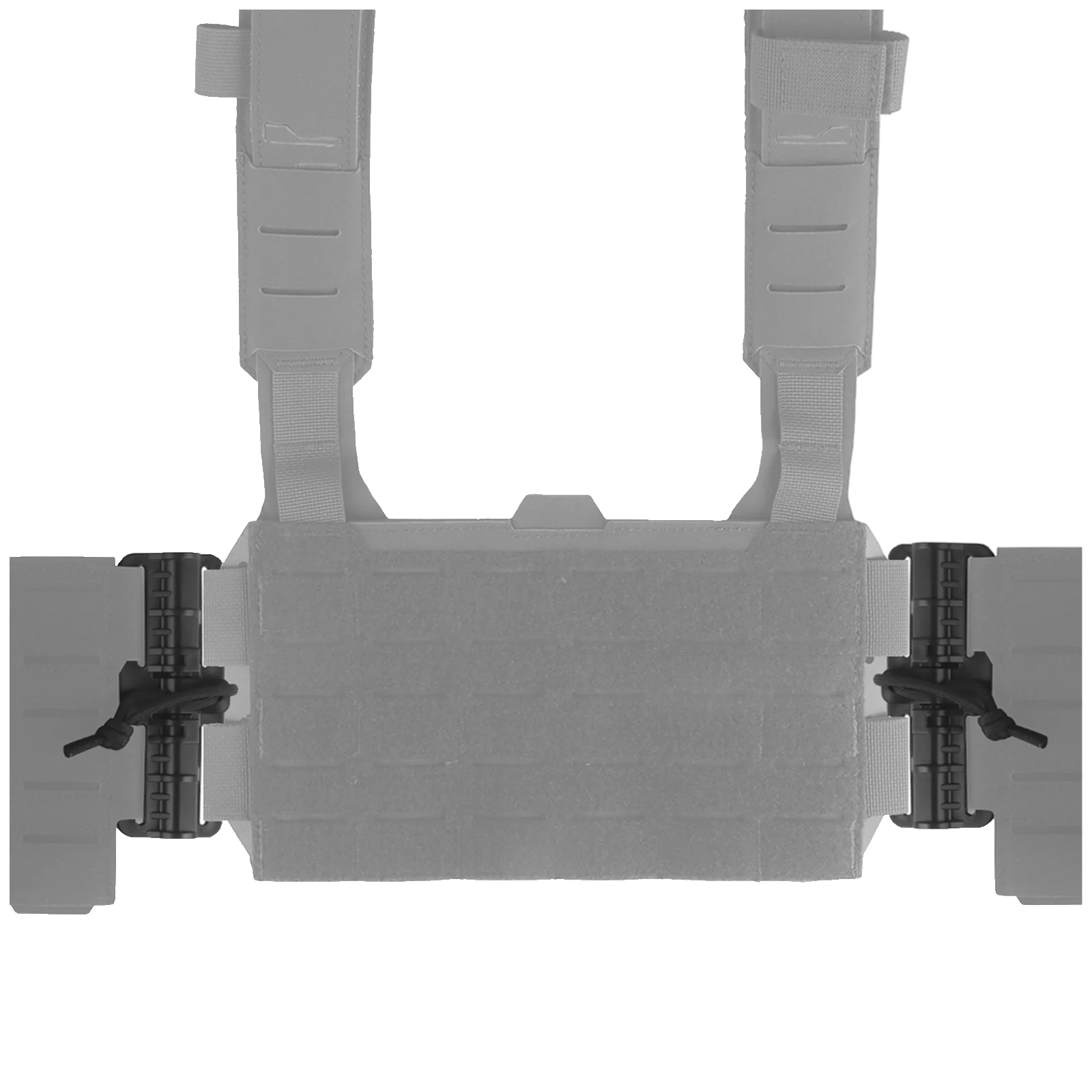 2pcs Plate Carrier Quick Release Buckle Easy Installation Hunting Vest Webbing Adapter Wide Compatibility for Airsoft Combat