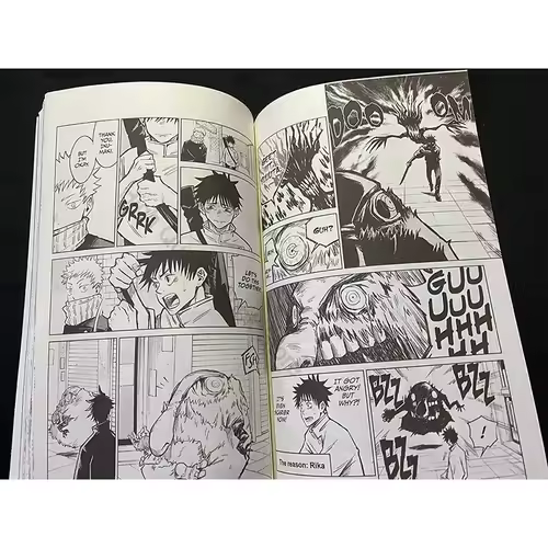 1 Book Anime Jujutsu Kaisen Japan Youth Teens Fantasy Science Mystery Suspense Manga Comic Book English Split for sale livre - Image 3