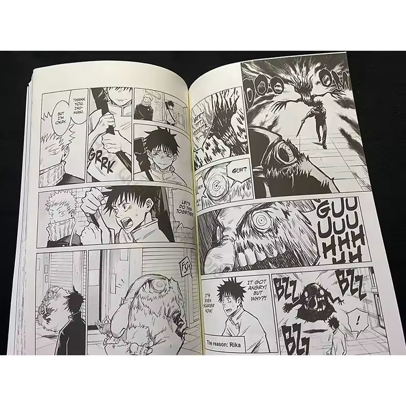 1 Book Anime Jujutsu Kaisen Japan Youth Teens Fantasy Science Mystery Suspense Manga Comic Book English Split for sale livre - Image 3
