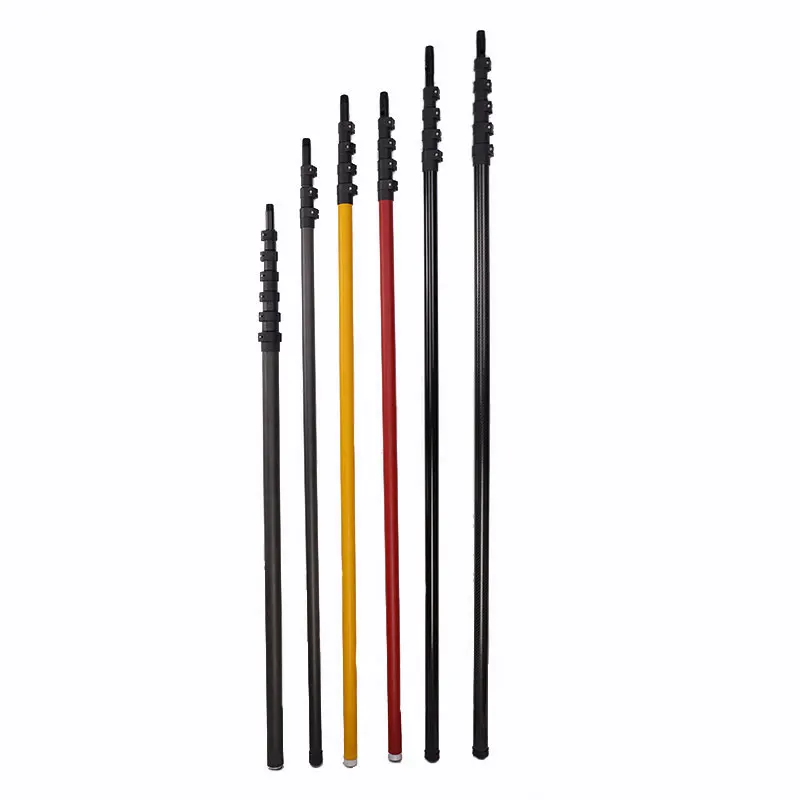 15 m glasvezel telescopische paal / 50 ft telescopische paal / geproeerde glasvezelpaal