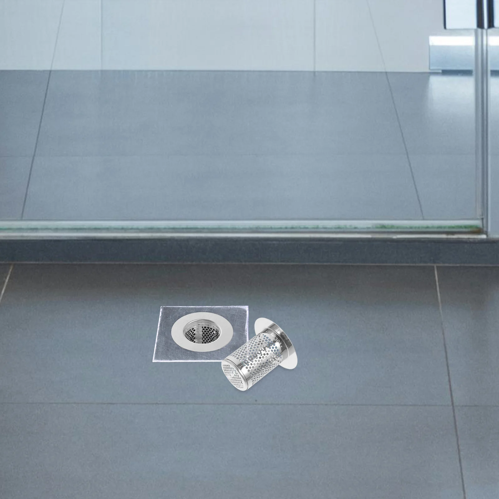 

2pcs Stainless Floor Shower Hair Catcher Drain Filter Net Metal Drain Strainer For Bathroom Kitchen Laundry Shower Tub Mesh