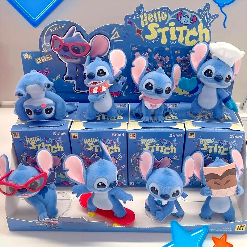 

New Anime Hello Stitch Series of Figurines Model Kawaii Characters Doll Desktop Ornaments Toys Lilo&Stitch Doll Birthday Gifts