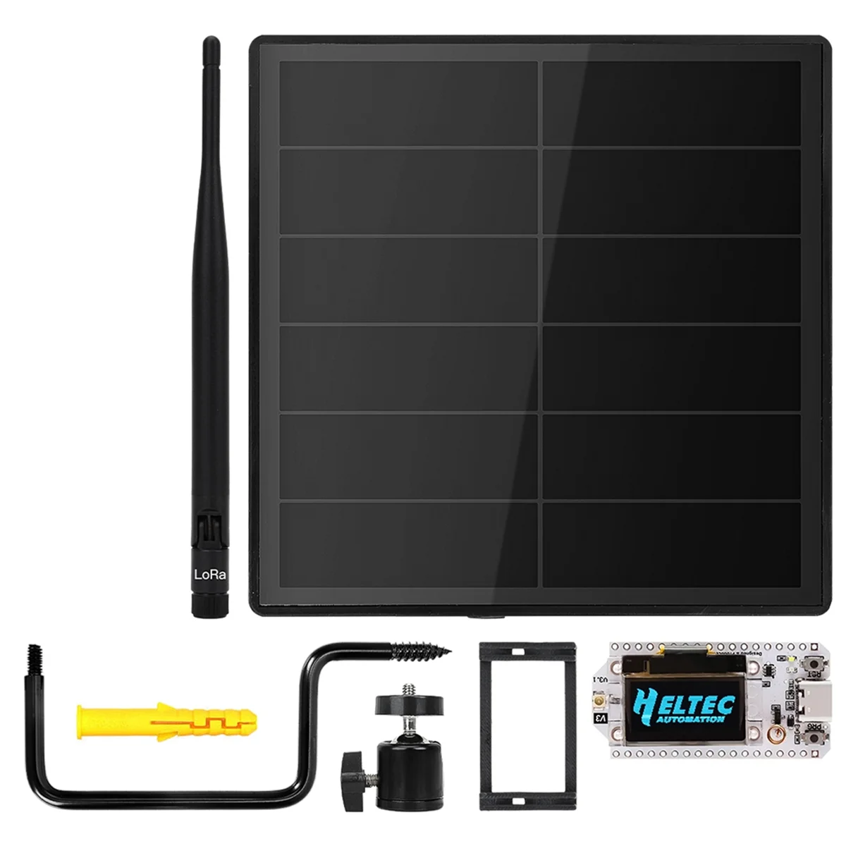

HHTL D5 Solar Powered ESP32 LoRa Meshtastic Built in 6000mAh Battery with Antenna Heltec LoRa 32 SX1262 V3 Bluetooth WiFi GPS