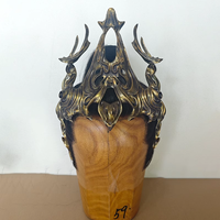 Vintage Resin Armor Mask For Adults Ancient Helmet King Crown Anime Cosplay Headwear Halloween Favors