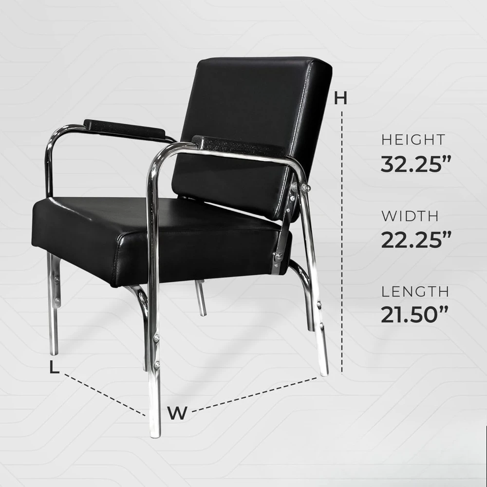 جديد - كرسي شامبو احترافي تلقائيًا، مادة فينيل ممتازة، وسائد إسفنجية عالية الكثافة وبناء فولاذي متين. #4