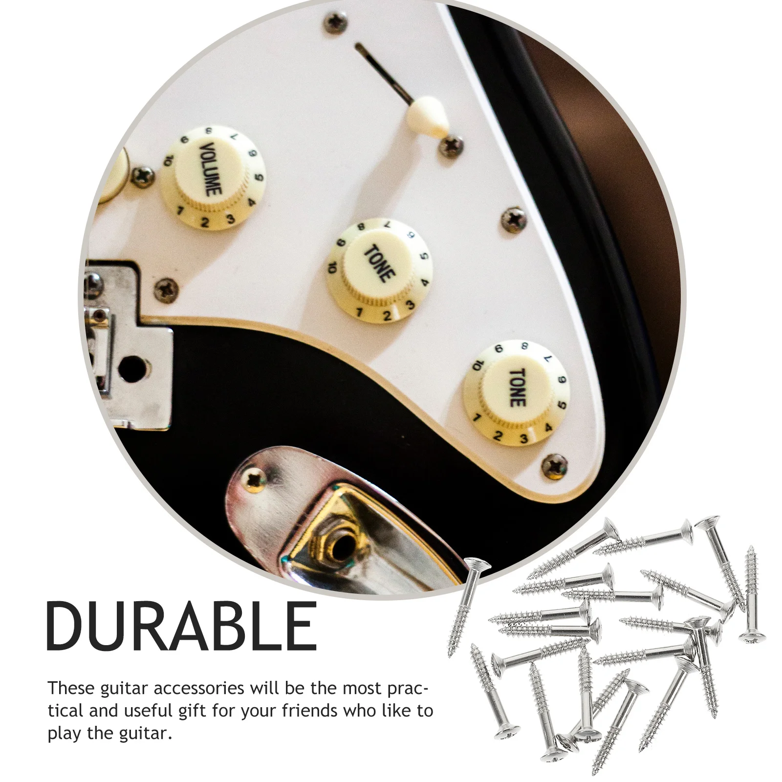 

40Pcs Pickup Frame Fixing Screws Metal Replacement for Guitar Bass Electric Mounting Installation Repair Screw Kit