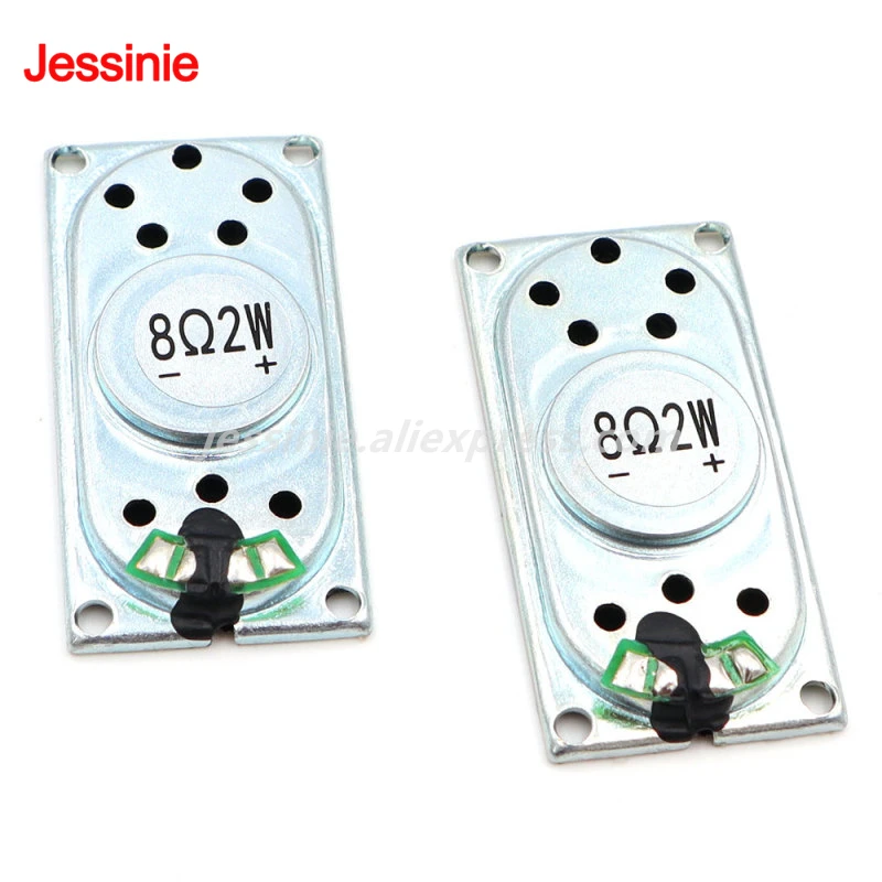2pcs/lot 2040 8R 2W Notebook Speaker Iron Shell Horn Internal Magnetic Loud Speaker 8 Ohm 2 Watt 20x40MM
