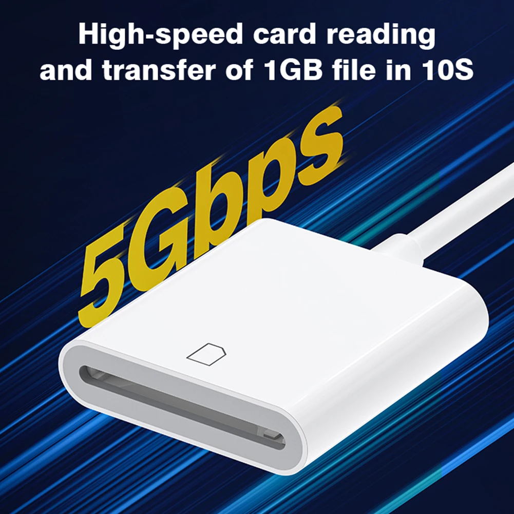 For iPhone Card Reader Memory Card Adapter for iphone 14 13 12 11 Pro Max 8Pin To SD Camera Card Reader Data Converter OTG Cable