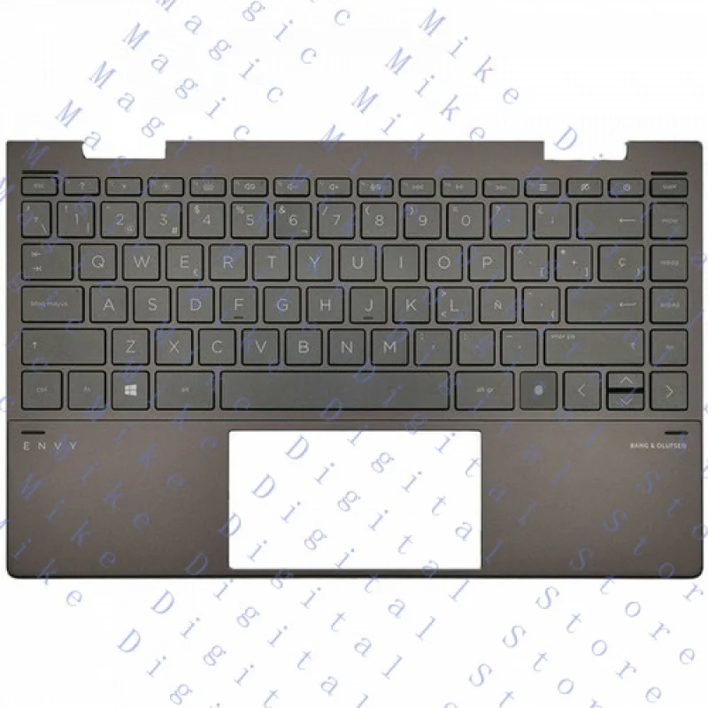 

UU новая клавиатура с подсветкой для HP ENVY 13-AY TPN-C147, США, упор для рук, L94518-001, коричневый
