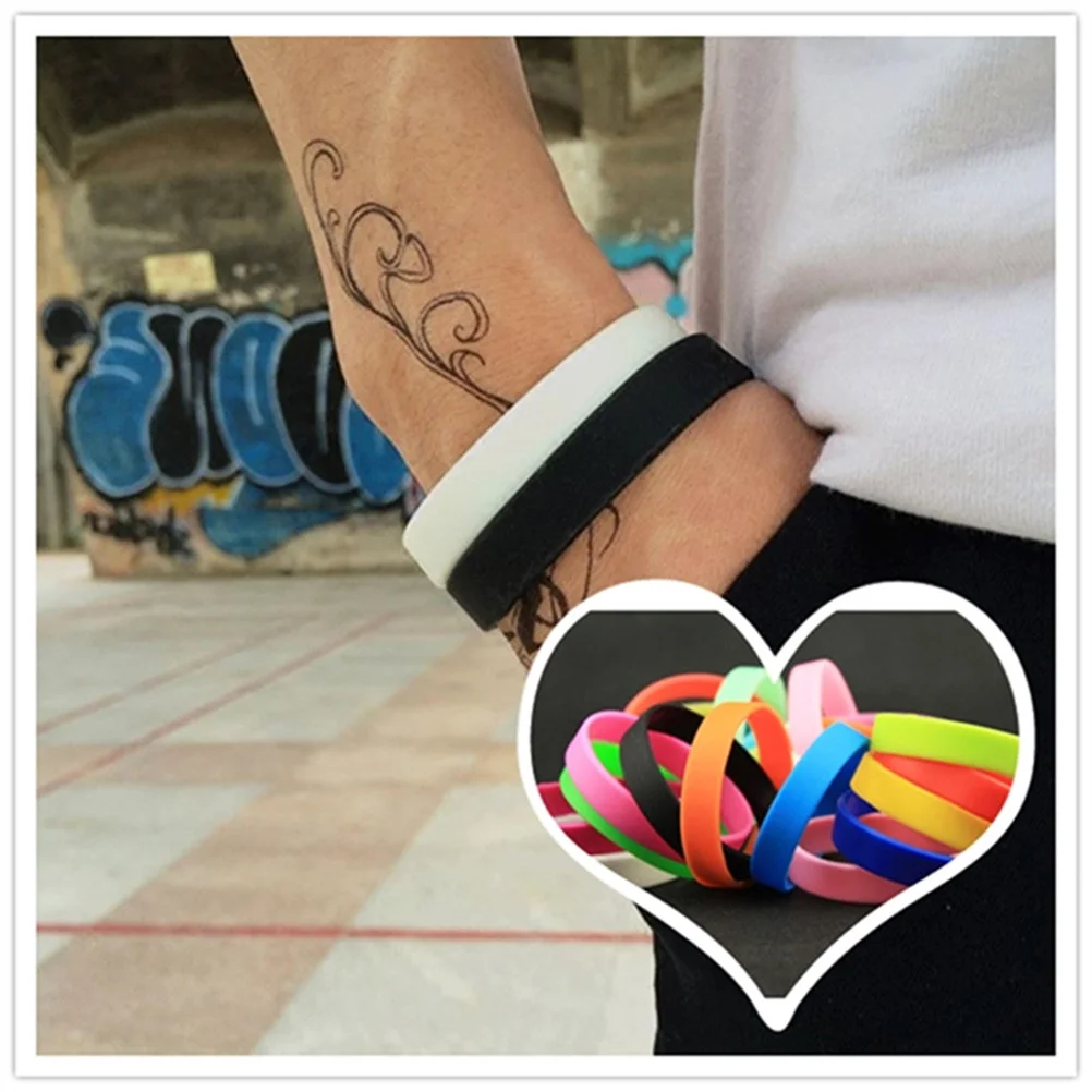 25 قطعة أساور معصم للأطفال ناعمة مقاومة للماء للأطفال ممارسة الحفلات هدية عيد ميلاد مختلط الألوان أساور أطفال للأطفال