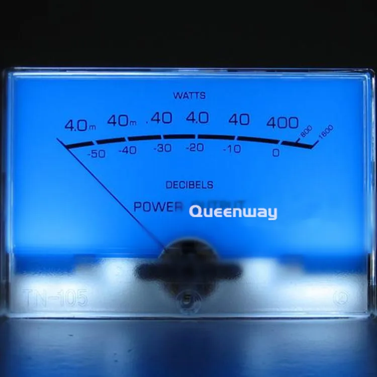 V-035 High-precision VU Meter Audio Pre-amplifier Power Meter DB Level AMPS Power Amplifier Meter with Backlight