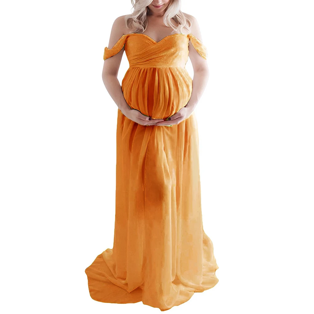 

Maternity Photography Dress Chiffon Gown Pregnancy Dresses Pregnant Prop