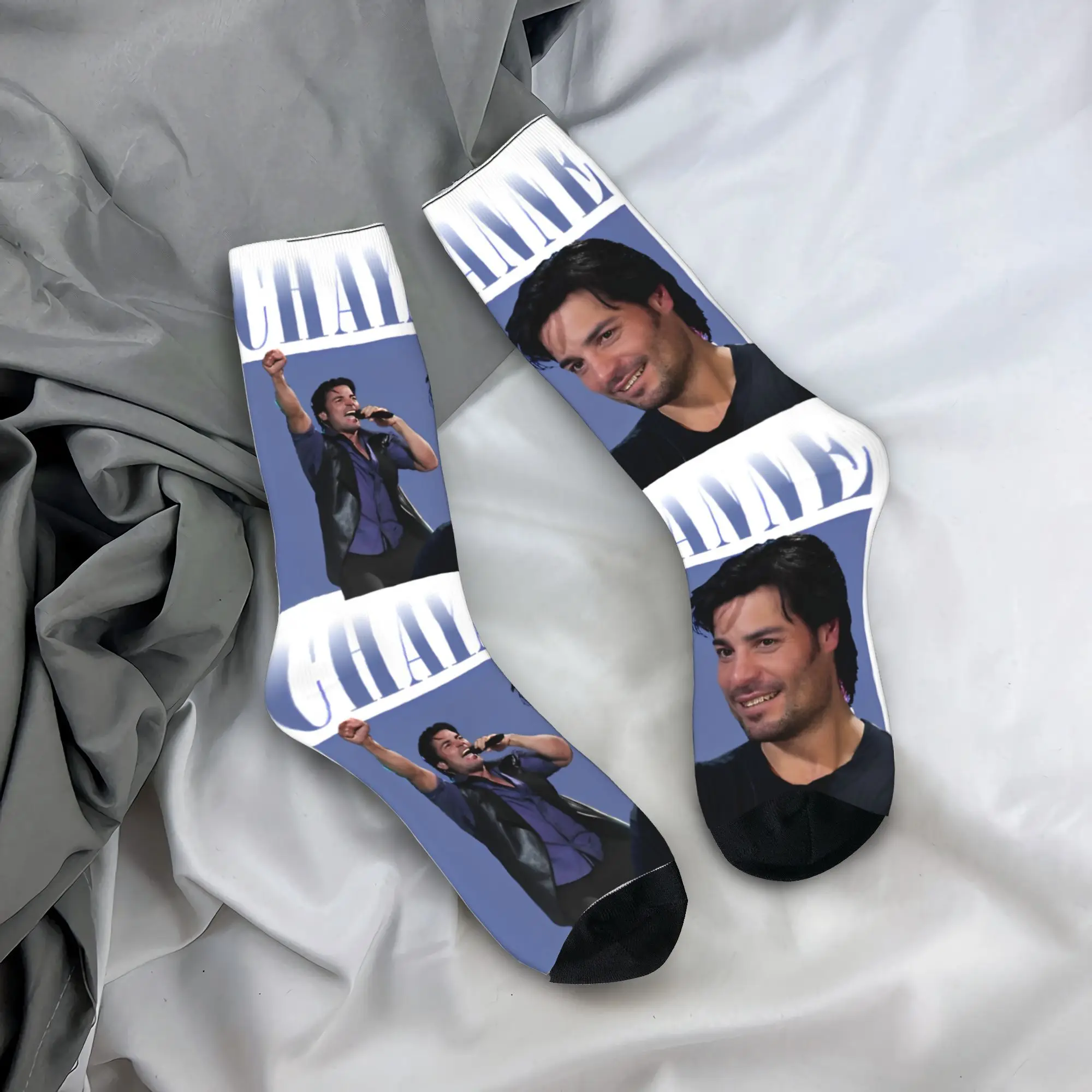 

Chayanne Rapper Poster Socks Anti Skid Stockings Couple Warm Soft Outdoor Sports Socks Winter Elegant Custom Socks