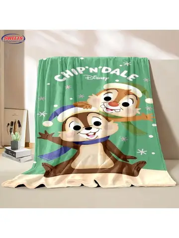 칩 'n' 데일 구조 레인저 담요 소파 침대 커버, 부드러운 푹신한 이불 담요, 플란넬 던지기, 야외 레저 낮잠 선물, 4 계절