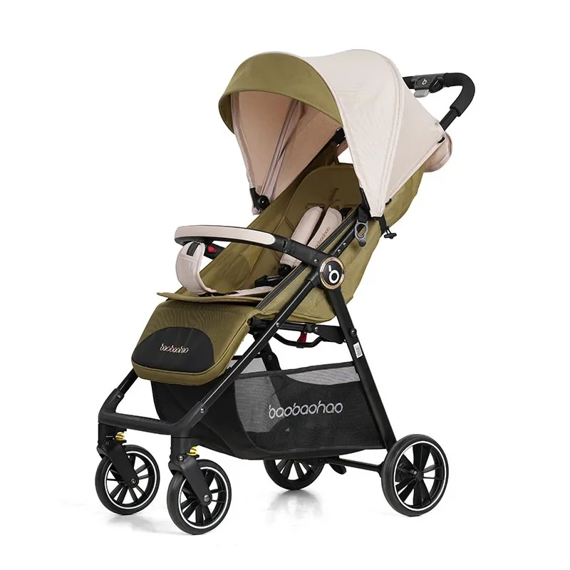 

Ultra Lightweight Pocket Baby Stroller Foldable High View Infant Pushchair Sit Lie Compact Travel Pram Portable One Hand Buggy