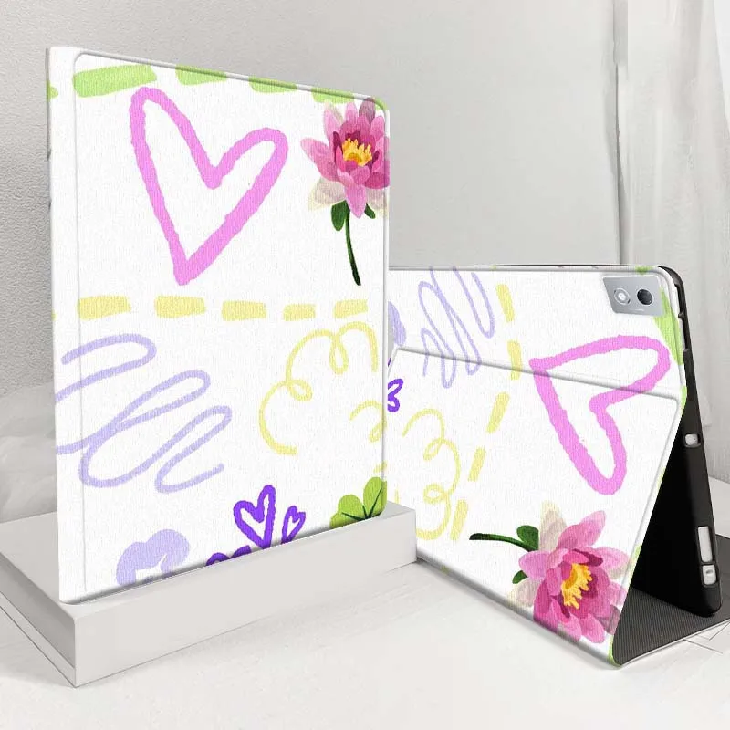 

Cartoon Colorful Star Pattern Case For Lenovo Pad Legion Xiaoxin Tab Y700 K10 M10 P11 3rd Pro GT Plus Gen 5G Tablet