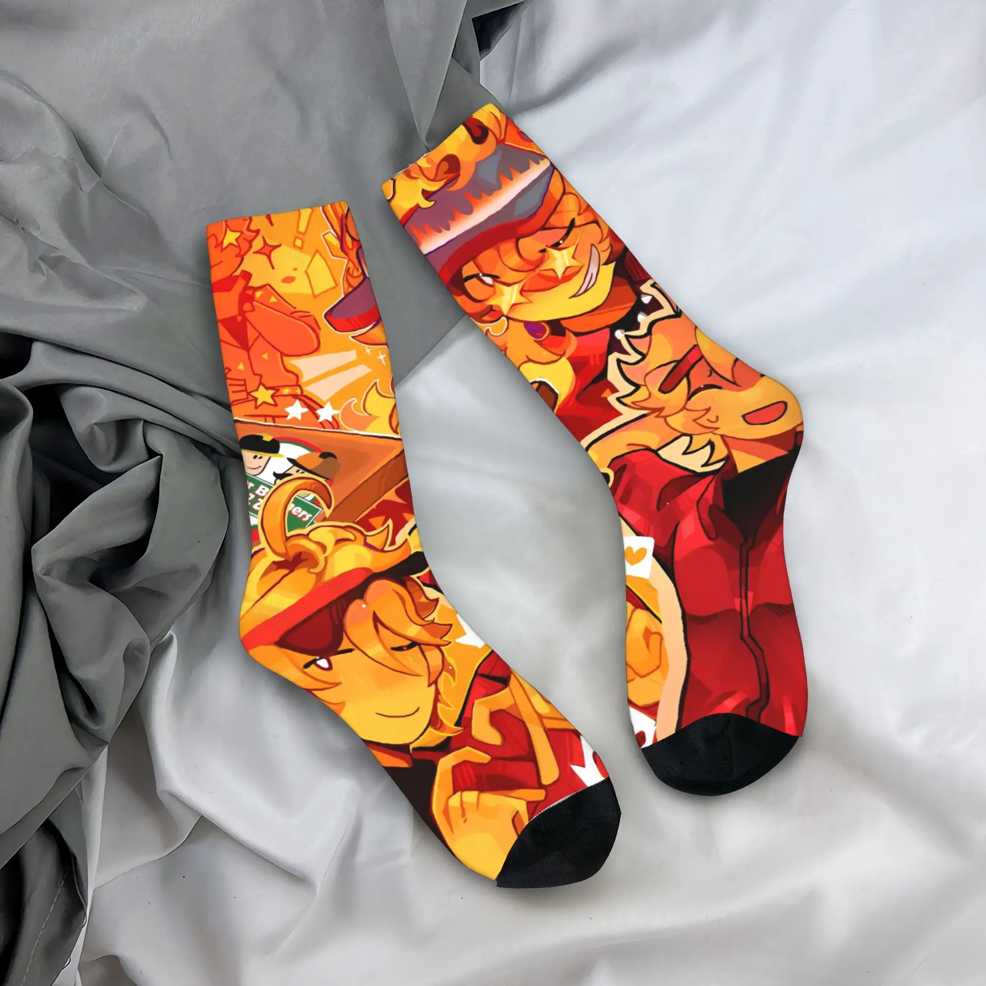 Pizza elliot and Chance Forsaken  Stockings  Casual Socks Unisex Men Soft Socks Autumn Cycling Design Anti Skid Socks Gift