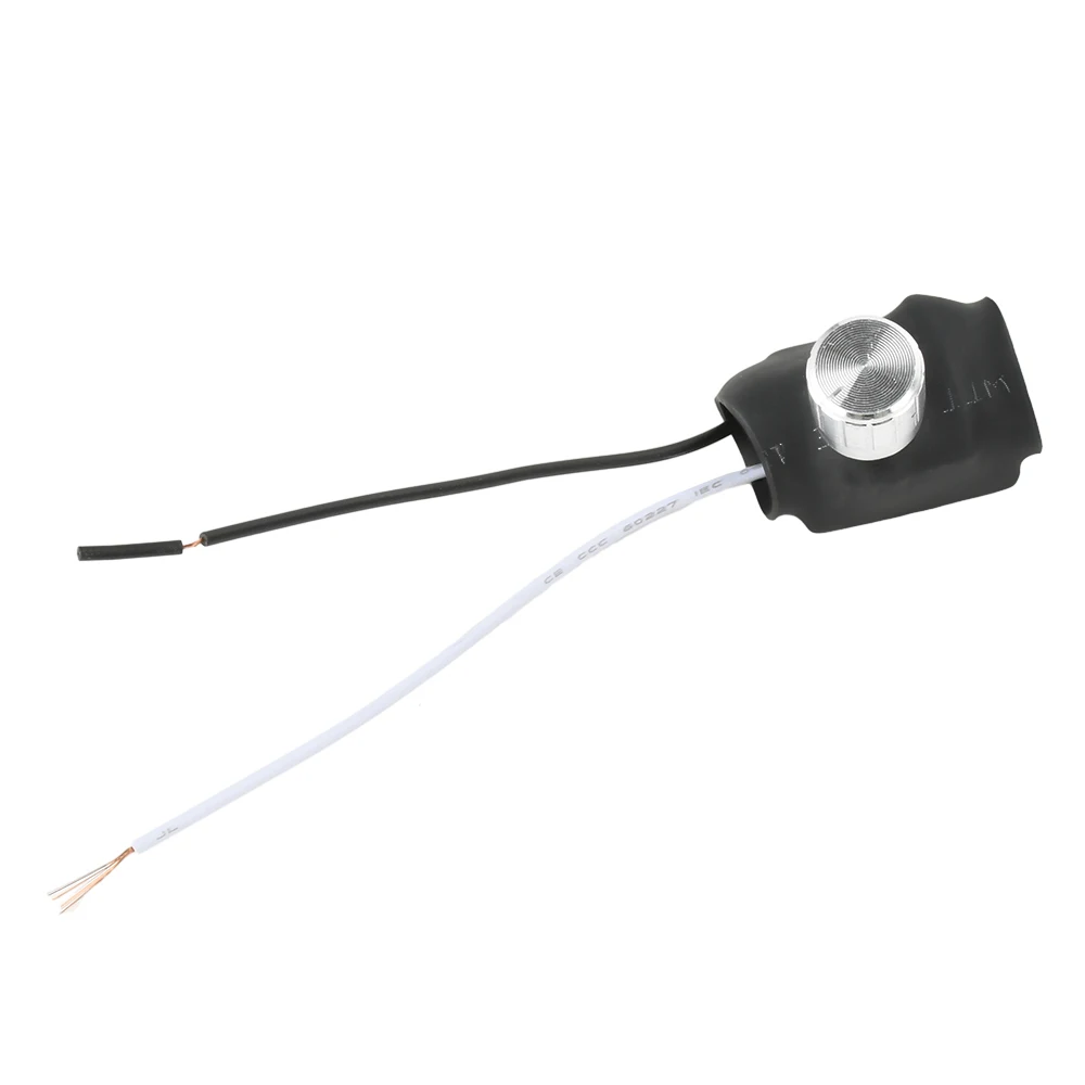 Lámpara de mesa interruptor giratorio de atenuación omnidireccional 2 vías 220V 1A/3A lámpara de mesa en tono dorado/plateado interruptor giratorio atenuador de rango completo