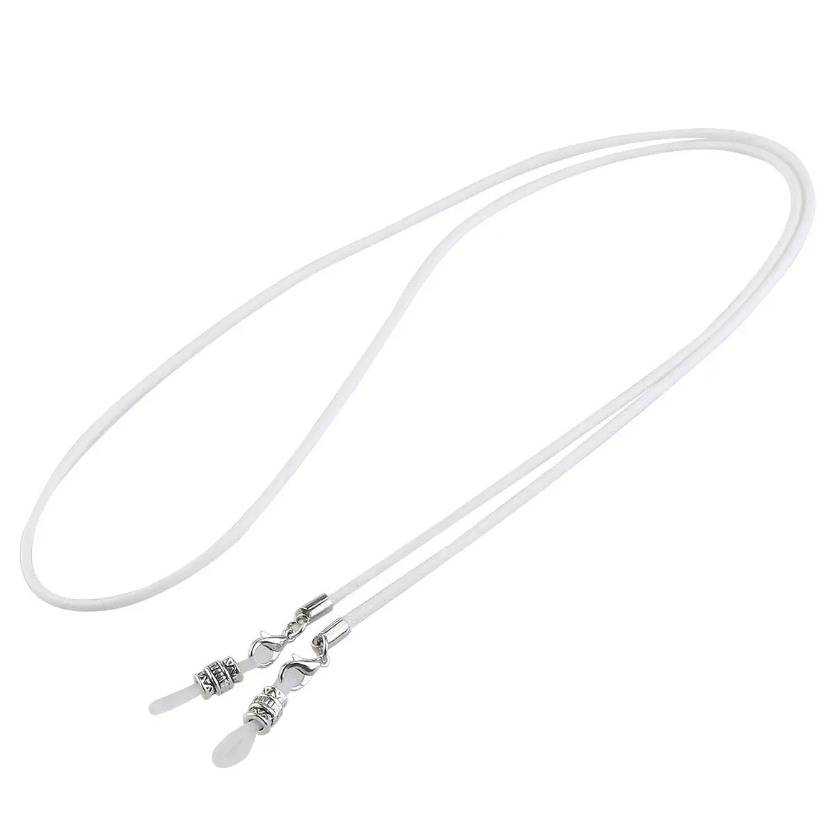

Eyeglasses Chain Adjustable Silicone Ends Metal Coils Wax Cord Women Purple Eyeglass Holder Necklace Strap Simple Fashion