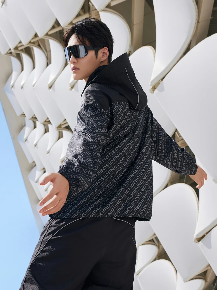 سترة رجالية كاجوال متوسطة الطول من بوسيدينغ، أزياء صيفية بأسلوب حضري، حماية من الشمس، أكمام طويلة، قبعة قابلة للإزالة، أكمام ...