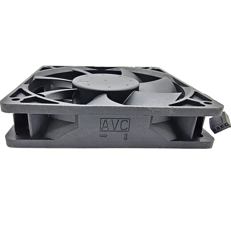 لمروحة تبريد AVC DATA1225B2GPS44 120 مم PWM، 12 فولت 148.9 CFM، 4300 دورة في الدقيقة، كرة مزدوجة لحافظة الكمبيوتر، وحدة المعالجة المركزية، الخادم، محطة العمل