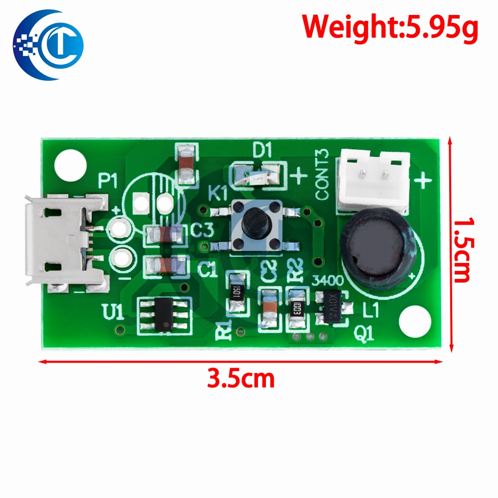 USB мини-увлажнитель DIY Kit-Mist Maker, плата драйвера, пленка для распыления тумана, лист распылителя, мини-осциллирующий USB Mi