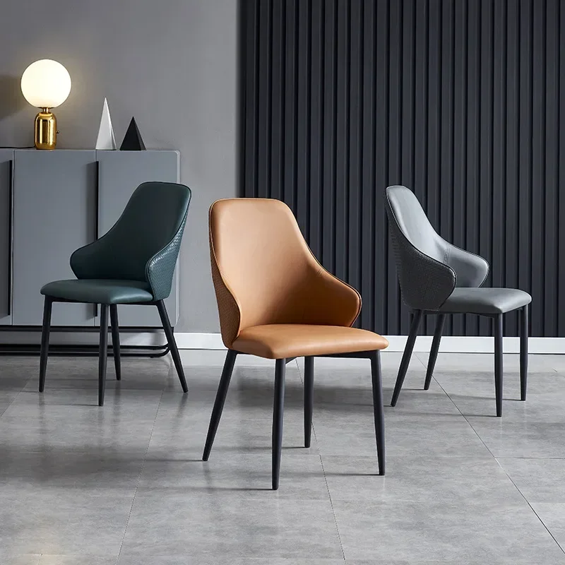 Modern Suitable for Study Nordic Design Creative Backrest Stool Soft Bag Dining Chair - Light Luxury Style Simple