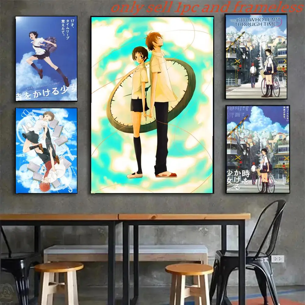 The Girl Who Leapt T-Through Time Poster Poster Home Prints Wall Painting Bedroom Living Room Decoration Office Sticky Wall