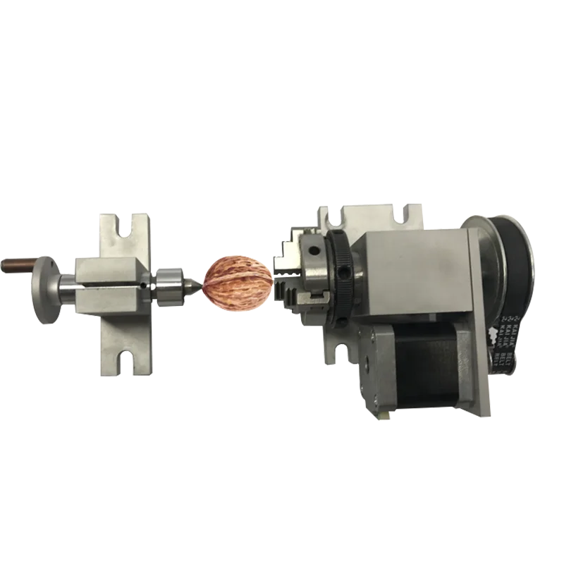Stepper Motor Manufacturer Rotary Axis Tailstock 4th Axis With 50mm 3-Jaw Chuck With 17 Stepping Motor