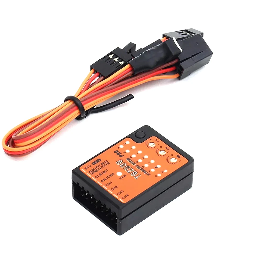 RC TGZ580 3-Axis Gyro FBL Altitude Control Smart Flight System Flybarless USB2SYS Interface For RC Helicopter T-Rex 250-800