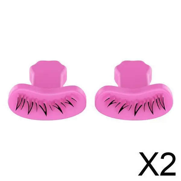 Lower Eyelash Stamps Tool Black Shade Silica Gel Stencil for Transparent Eyelash Glue and Makeup