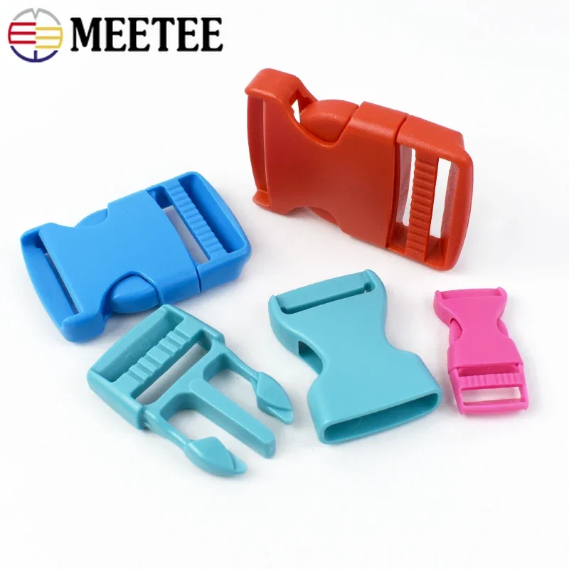 10/20Pcs 10/15/20/25/32/38mm Plastic Release Buckle Backpack Strap Closure Clasps Pet Collar Safety Clip Buckles DIY Accessories