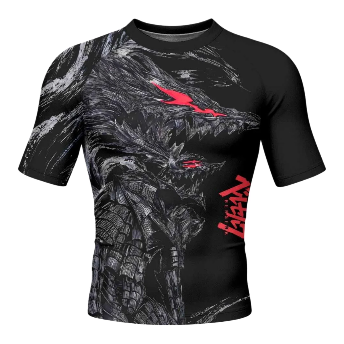 Bandai Berserk Beast Of Darkness Performance Rash Guard Anime Adult Kids Compression T-Shirt Summer Quick-dry Soft Lightweight