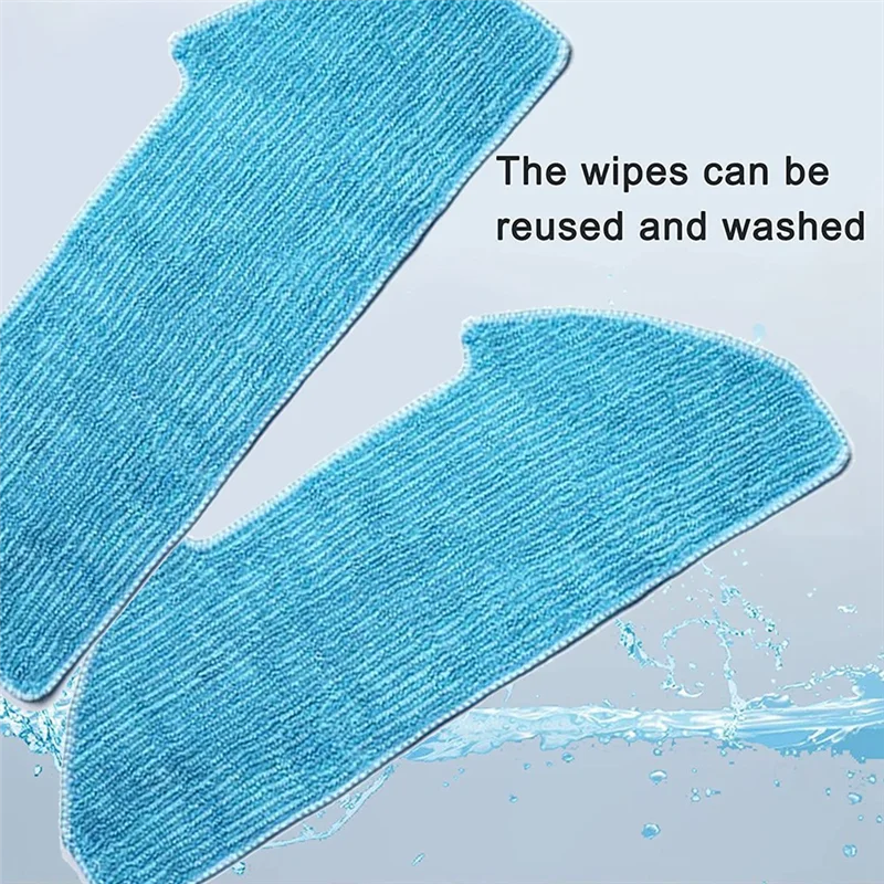 8PCS ผ้าซับล้างทําความสะอาดได้สําหรับ Dustin Self-Emptying สําหรับ Bobsweep Pet24-7-913/Pet24-7-213 สําหรับ Ultravision หุ่นยนต์ Vacuum-A77G