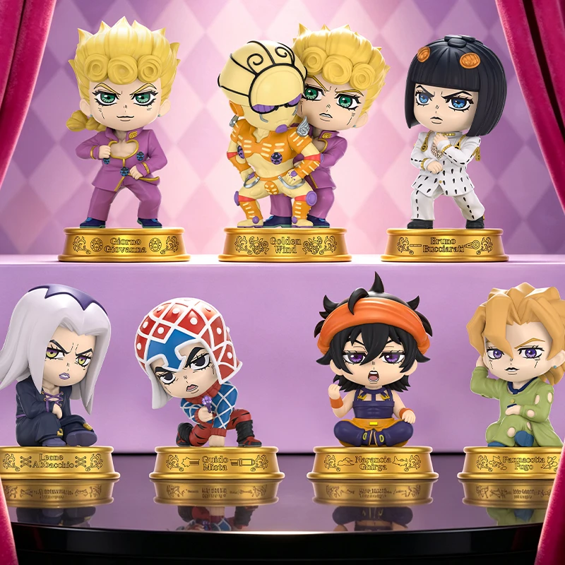 EAKI JOJO's Bizarre Adventure Golden Wind Series Genuine Blind Box Toys Mystery Box Doll Guess Bag Cute Anime Figure Gifts